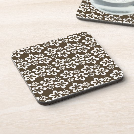 Trendy Girly Floral Pattern Untersetzer (Linke Seite)