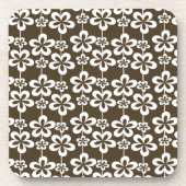 Trendy Girly Floral Pattern Untersetzer (Vorderseite)