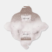 Trendy Girly Glamour Lila Glitzer Marmormonogramm Geschenkschachtel (Ungefaltet)