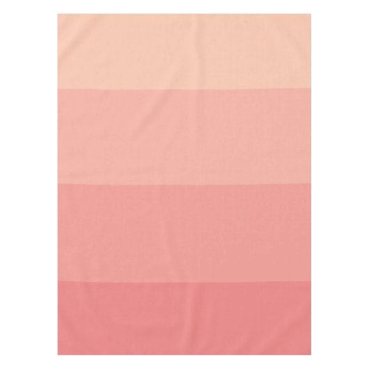Trendy Girly Pink Ombre Palette Tischdecke (Vorderseite)