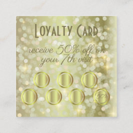 Trendy Glam Gold Shiny Sparkling Makeup & Hair Treuekarte