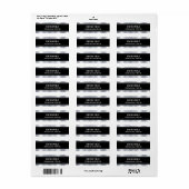 Trendy Glamour Black Silver Template Elegant (Vorne)