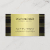 Trendy Glamour Gold Look Design Schlicht Luxus Visitenkarte (Vorderseite)