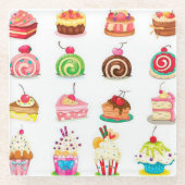 Trendy Glasuntersetzer (Vorderseite)