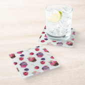 Trendy Glasuntersetzer (Schrägansicht)