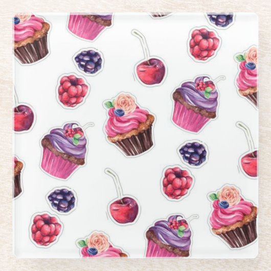 Trendy Glasuntersetzer (Vorderseite)