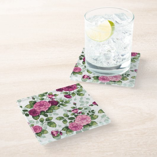 Trendy Glasuntersetzer (Schrägansicht)