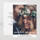 Trendy gleiche Liebe Neue Pläne Änderung Datum Fot Ankündigung (Vorne/Hinten)