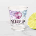 Trendy Glitter Disco Bride Era Bachelorette Party Schnapsglas<br><div class="desc">Celebrate the bride-to-be with these trendy glitter disco ball "in my bride era" bachelorette party shot glasses! Customize with your own details.</div>