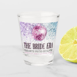 Trendy Glitter Disco Bride Era Bachelorette Party Schnapsglas