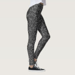 Trendy Glitzer Black Chic Leggings<br><div class="desc">Dieses Design kann durch Auswahl der Option Design bearbeiten personalisiert werden. Sie können auch auf andere Gegenstände übertragen. Kontaktieren Sie mich unter colorflowcreations@gmail.com oder nutzen Sie die Chat-Option oben auf der Seite, wenn Sie dieses Design auf einem anderen Produkt haben möchten oder Hilfe bei diesem Design benötigen. Der Blick auf...</div>