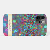 Trendy Glitzer Bokeh Gold Confetti - Personalisier Case-Mate iPhone Hülle (Rückseite (Horizontal))