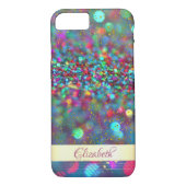 Trendy Glitzer Bokeh Gold Confetti - Personalisier Case-Mate iPhone Hülle (Rückseite)