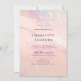 Trendy Glitzer Brautparty Einladung