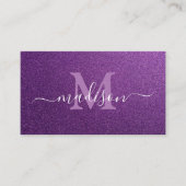 Trendy Glitzer Custom Makeup Artist Visitenkarte (Vorderseite)