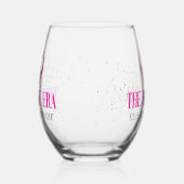 Trendy Glitzer Disco Bridge Junggeselinnen-Abschie Weinglas Ohne Stiel (Links)