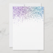 Trendy Glitzer Disco Double Digits Era Geburtstag Einladung (Rückseite)