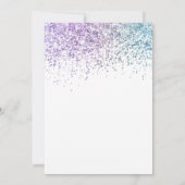 Trendy Glitzer Disco Dreißiger Jahre Era 30. Gebur Einladung (Rückseite)