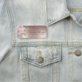 Trendy Glitzer Ombre Rose Gold, Rose Namensschild (Beispiel)