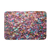 Trendy Glitzer Opal Holographic Collection Badematte (Vorderseite)