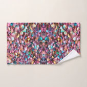 Trendy Glitzer Opal Holographic Collection Badhandtuch Set (Handtuch)