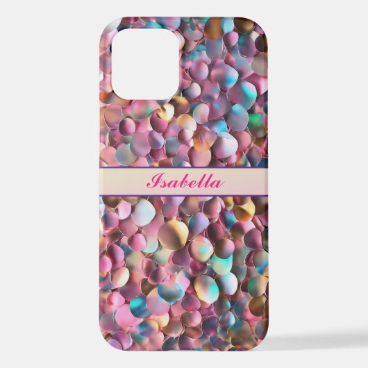 Trendy Glitzer Opal Holographic Collection iPhone Hülle (Rückseite)