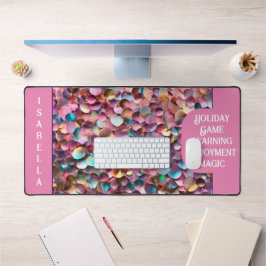 Trendy Glitzer Opal Holographic Collection Schreibtischunterlage