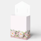 Trendy Glitzer Pink Floral Sweet 16 Geschenkschachtel (Geöffnet)