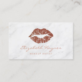 Trendy Glitzer Rose Gold Lippen Marbella Makeup Ar Visitenkarte