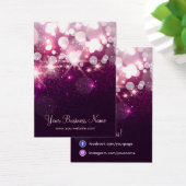 Trendy Glitzer Sparkle Social Network Earring Card (Schreibtisch)