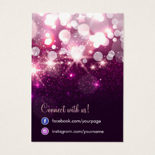Trendy Glitzer Sparkle Social Network Earring Card