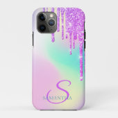 Trendy Glitzer Tropfens Holographic Case-Mate iPhone Hülle (Rückseite)