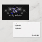 Trendy Glitzy Bling Jeweler Business Cards Visitenkarte (Vorne/Hinten)