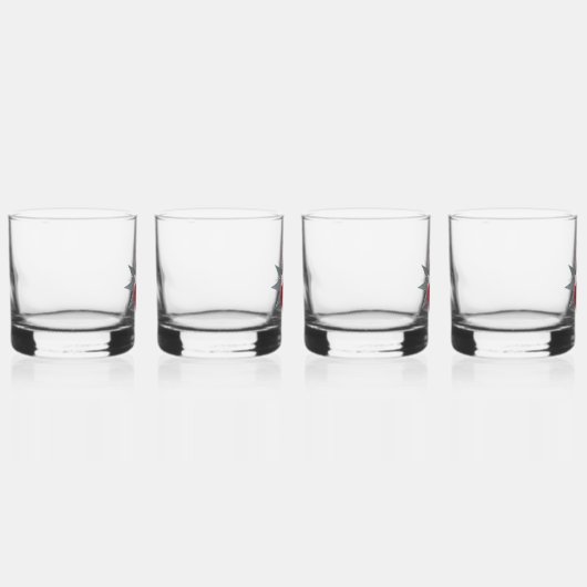 Trendy Glitzy Cherry Bomb Whiskyglas (Rechts)