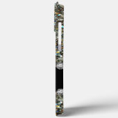 Trendy Glitzy Imitats Bling Jewels Monogram Case-Mate iPhone Hülle (Rückseite / Links)