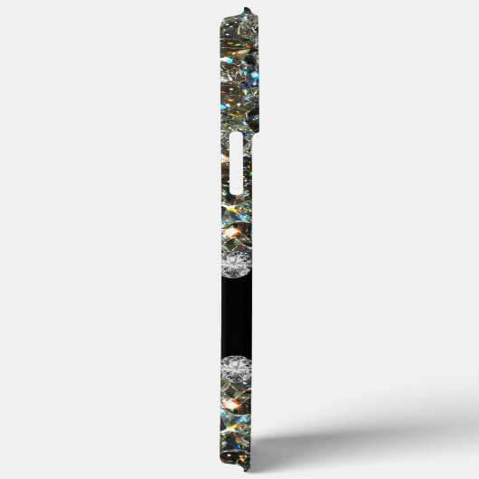 Trendy Glitzy Imitats Bling Jewels Monogram Case-Mate iPhone Hülle (Rückseite / Rechts)