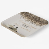 Trendy Gold Ball Gown Sweet 16 Birthday Spark Trop Pappteller (Gewinkelt)