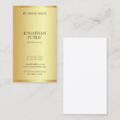 Trendy Gold Beruflich Moderne Elegant Einfach Visitenkarte (Vorne/Hinten)