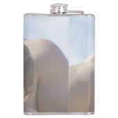 Trendy Gold Best Vater Jeden Vatertag Foto Flachmann (Rückseite)