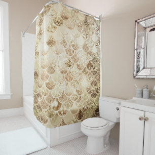 Trendy Gold erröten Ombre Duschvorhang