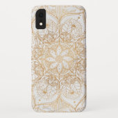 Trendy Gold Floral Mandala Marmordesign Case-Mate iPhone Hülle (Rückseite)
