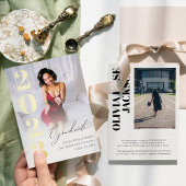 Trendy Gold Foil Foto Abschluss Ankündigung