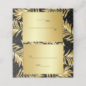 Trendy Gold Foil, kundenspezifisch Platzkarte (Außenseite Aufgefaltet)