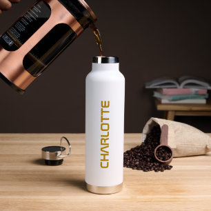 Trendy Gold Girls Name Skript Custom Trinkflasche