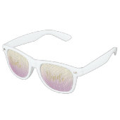 Trendy Gold Glitzer Bride Partybrille (Schrägansicht)