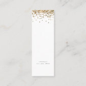 Trendy Gold Glitzer Foto 2024 Abschluss Telefonnummerkarte (Rückseite)