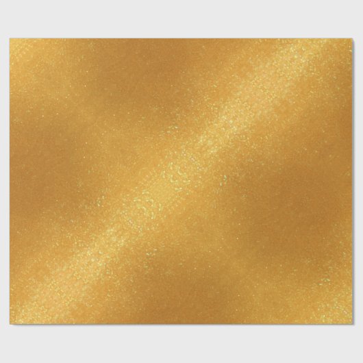 Trendy Gold Glitzer Geschenkpapier (Flach)