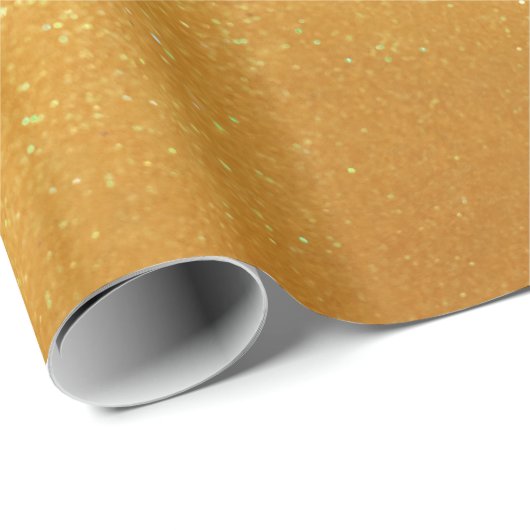 Trendy Gold Glitzer Geschenkpapier (Rolleneckpunkt)