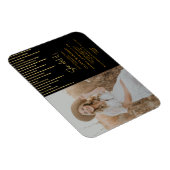 Trendy Gold Glitzer Grad Party Foto Einladung Magnet (Rechte Seite)