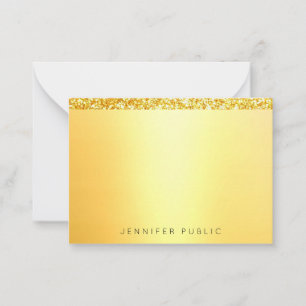Trendy Gold Glitzer Moderne Mit Monogramm Vorlage